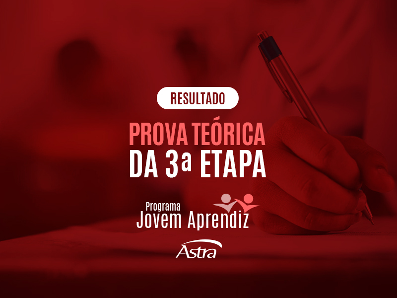 Programa Jovem Aprendiz: confira o resultado da Prova Teórica 